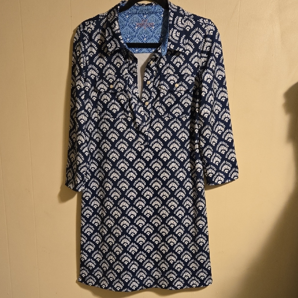 Vineyard Vines Printed Sankaty Margo Shirt Dress